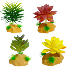 Simulation Resins Reptiles Plant Grass Handicraft Decoration-D
