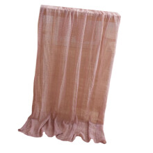 Oversized Polyester Corrugate Tablecloth-Bean paste color