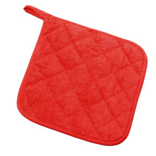 Heat Resistant Hanging Heatproof Pad Polyester Kitchen Mats-Red