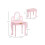 HOMCOM Kids Dressing Table Set, with Mirror and Drawer - Pink 3