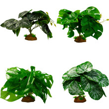 Fish Tanks Plant Artificial Leaf Crafts Simulation Landscape-C