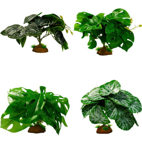 Fish Tanks Plant Artificial Leaf Crafts Simulation Landscape-C