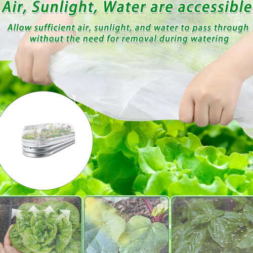 Adjustable Drawstring Plant Cover Bird Insect-Pack 2 pieces 1