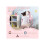 HOMCOM Kids Dressing Table Set, with Mirror and Drawer - Pink 4