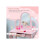 HOMCOM Kids Dressing Table Set, with Mirror and Drawer - Pink 5