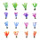 10Pcs Aquariums Landscape Artificial Leaf Plant Statue for-A 7