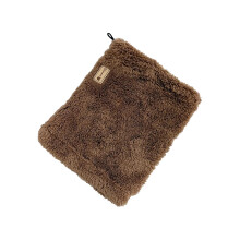Dog Head Cover Scarf Ear Protectors Sound-Dark Brown L