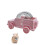 Customizable Clear Pet Activity Wheel Secure Comfortable-Pink S 1