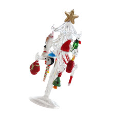 Artistic Multicolored Glass Christmas Tree Figurine-style B