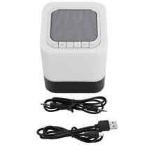 Lampă LED cu senzor tactil și difuzor Bluetooth, player MP3, ceas deșteptător cu schimbare multicoloră, reglabil, pentru noptieră, difuzor
