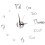 Modern Frameless Wall Clock With Glowing Display, Sweep Function Silent Clock Clear Pattern Acrylic Material 3D Effect Numbers, Illuminated In The Dar 3