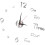 Modern Frameless Wall Clock With Glowing Display, Sweep Function Silent Clock Clear Pattern Acrylic Material 3D Effect Numbers, Illuminated In The Dar 2