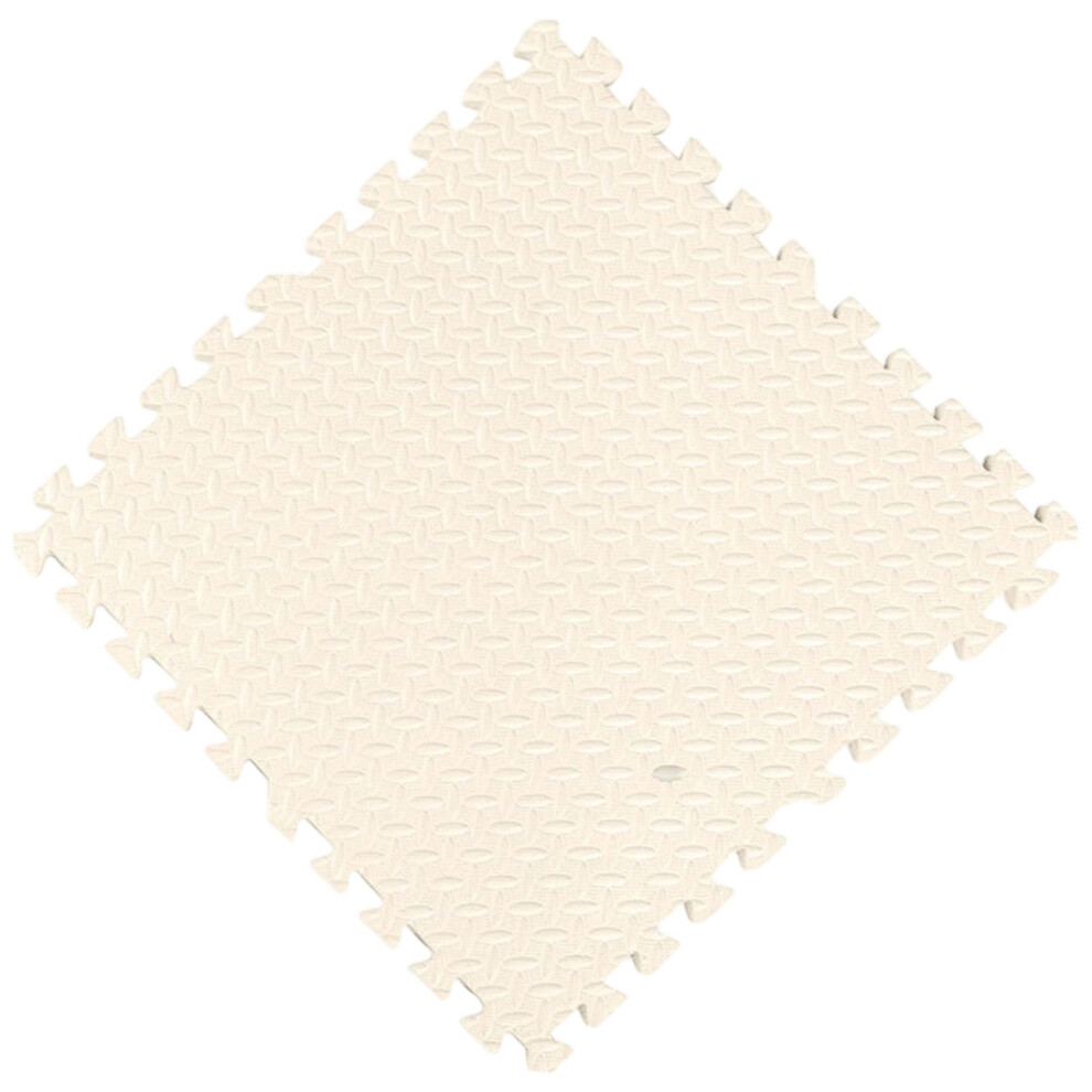 Interlocking Floor Mat for Kids Play Area, Soft Non-Slip Foam Floor Tiles with Tatami Style Chain Design, Thick and Soft Puzzle Mat for Safe Crawling