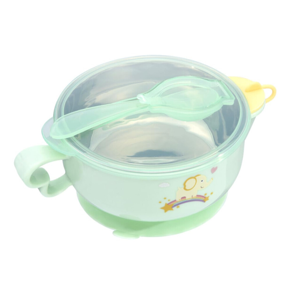 Self Feeding Training Bowl Suction Base Insulated Feeding Bowl Set With Spoon Included For Toddlers