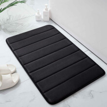 Tapis de douche absorbant l'eau, tapis de bain ultra doux pour baignoire et sol, tapis de bain épais en mousse à mémoire de forme et microfibre