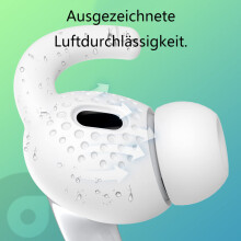 Design ergonomique, embouts antidérapants, confortables à porter, crochets de sport en silicone souple pour AirPods Pro 2, ultra-légers, non