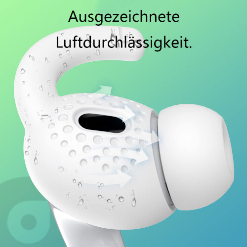 Σιλικονούχα γάντζοι αυτιών συμβατά με Airpods Pro, εξαιρετικά ελαφριά με 1