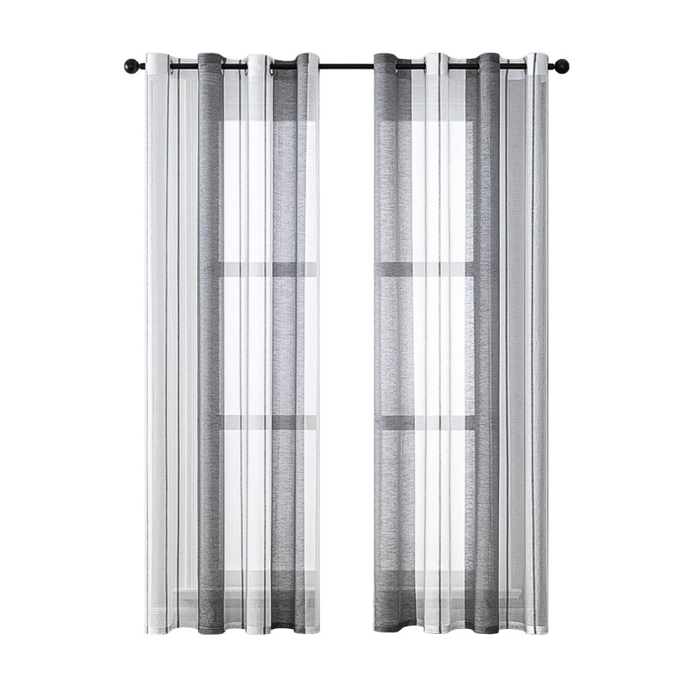 Privacy Protection Sheer Curtains, Linen Look Sheer Fabric For A Serene Sleep Environment, Textured Sheer Curtains With Exquisite Workmanship For 9405630836608