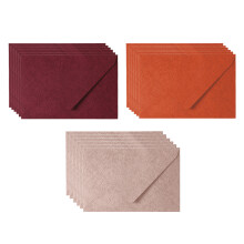 Poetic Wedding Envelopes, Antiqued Paper For Timeless Charm, Self-Sealing Design Offers Ease Of Use In Romantic Colors (18Pcs)