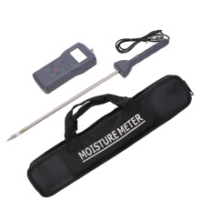 Hay Moisture Analyzer With Electrical Resistance Sensor, Large Screen Display Thermometer For Farming Applications Digital Hay Tester Portable Moistur
