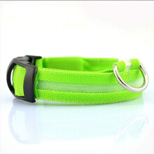 LED Dog Collar Waterproof Nylon Rechargeable Light Up Pet Collar for Large Dogs Night Safety