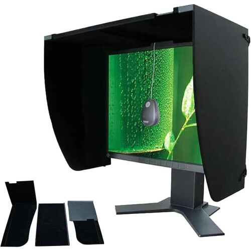Monitor Hood AntiGlare Privacy Shield for 27 Inch Screen Adjustable AllSides Coverage