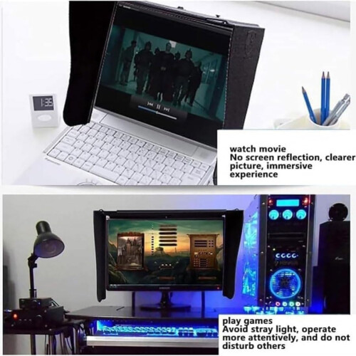Monitor Hood AntiGlare Privacy Shield for 27 Inch Screen Adjustable AllSides Coverage 2