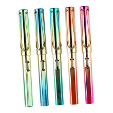 5Pcs Colored Fountain Pens for Students Nib Calligraphy Practice Writing Pens Portable with Ink Sacs Sturdy Texture for Handwriting and Gift