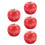 5St Plastic Antenneballen in Appelvorm Auto Dak Decoratie Multi 6