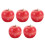 5St Plastic Antenneballen in Appelvorm Auto Dak Decoratie Multi 4