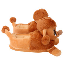 1Paar Warmbruine Katoenen Pantoffels Comfortabel En
