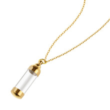 4Ud Collar Urna Dorado Acero Chic Y Delicado