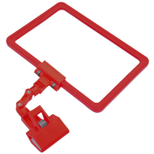 2St Lichtgewicht Rood Plastic Prijsdisplayhouder Voor Winkelgebruik 1