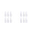 12Pcs White Squeezable Dropper Bottles for Storing Eye Liquid 8