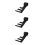 3Pcs Black Stainless Steel Bread Maker Paddles Non-Stick Kitchen Tool 9