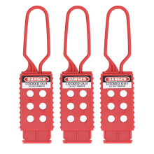 Lockout Tagout Hasp 3 Pack, 6 Hole Electrical Insulation for Maintenance Shutdown, Durable Design