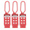 Lockout Tagout Hasp 3 Pack, 6 Hole Electrical Insulation for Maintenance Shutdown, Durable Design 1