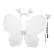 Performance Costume Butterfly Fairy Wings Funny Dress Up Butterfly Wing Sparkle Costumes Halloween Cosplay Props White