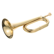 Beginnerfriendly copper signal horn, trumpet, school band, musical instrument, copper horn, and portable.
