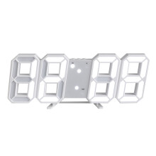 Réveil numérique LED 3D avec fonction snooze, horloge de bureau avec alarme et fonction réveil, surveillance de la température, veilleuse murale