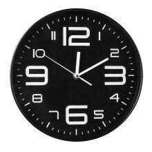 Wall Clock For Home, Indoor Decorative Easy Installation Wall Clock with Silent Movement Modern Design Big 3D Number Easy To Read Quiet Sweep Movement