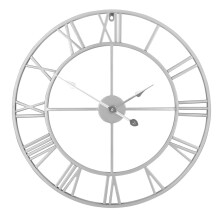 Quartz Movement Wall Clock for Home Decor, Modern Metal Wall Clocks with Roman Numerals Silent Battery Operated Design, Focal Point in Any Space Large