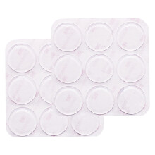 Clear Rubber Feet, 18 Pcs Non-Slip Adhesive Bumper Pads Self Adhesive Small Bumper Pads Soft, for Glass Table Door Cabinet