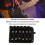 6 String Headless Electric Guitar Bridge Tailpiece Fixed Steel Roller Saddle 5