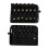 6 String Headless Electric Guitar Bridge Tailpiece Fixed Steel Roller Saddle 9