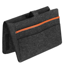 Multipurpose Organizer, Durable Felt Material Bedside Caddy with Large Capacity Pockets for Convenient Access to Items, Perfect for Bedside, Bed Rails