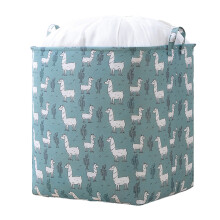 Laundry Basket, Collapsible Storage Baskets For Home Decor And Toy Organizer, Linen & Cotton Fabric, Wear-Resistant And Dirt-Resistant, Handles For Ea
