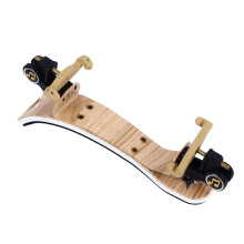 Verstellbarer zusammenklappbarer Schulterstütze für Violine 1/2, ergonomisch, Holzmaserung