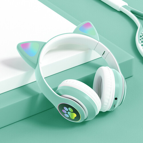 Ακουστικά Bluetooth για παιδιά με περιορισμό έντασης ήχου, φωτιζόμενο LED με άνετο και 1