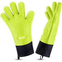 Kitchen Hero: Silicone Bbq Gloves, Ambidextrous Design with Lifetime Guarantee for Unmatched Cooking Confidence